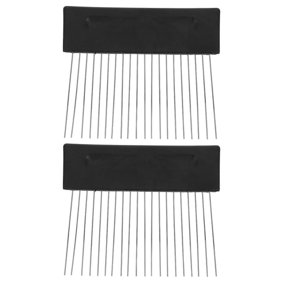 CTIRCHIU 2Pcs Wall Texture Tool Stainless Steel Comb for Plaster and Ceiling Decoration