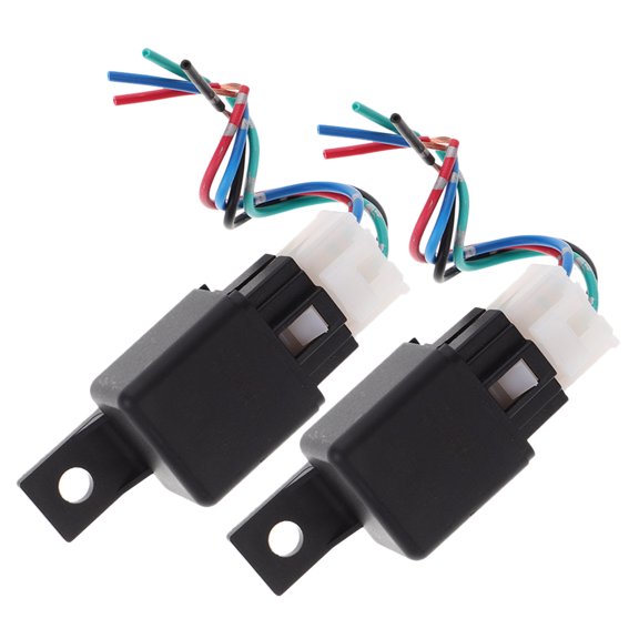 CTIRCHIU 2Pcs Waterproof Automotive Relay 4 Pin Plug 24V Car Air Conditioning Control