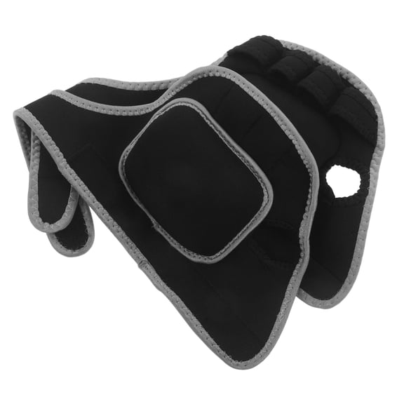 CTIRCHIU Weighted Workout Gloves Black Polyester Neoprene Adjustable Fit for Dynamic Exercises 2Pcs