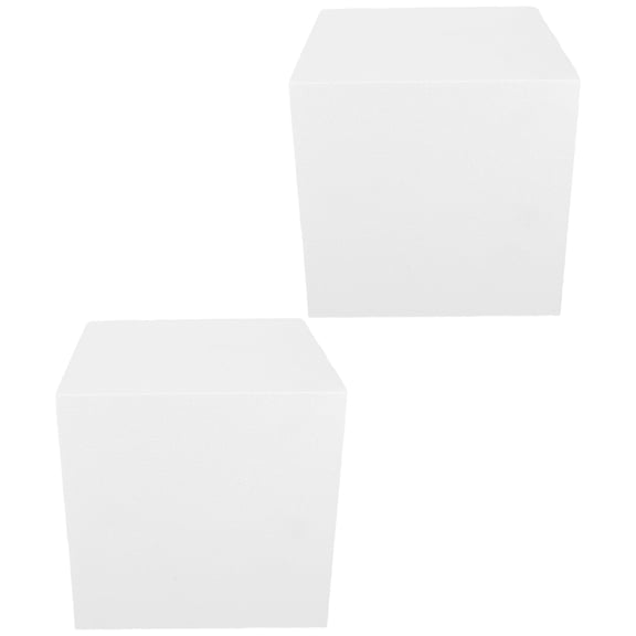 CTIRCHIU 2Pcs White Craft Foam Cubes for Floral Arrangements and Decoration with Stable Structure