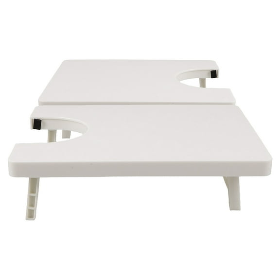 CTIRCHIU 2Pcs White Plastic Sewing Table Extension Board for Sewing Machines Offering Expanded Workspace