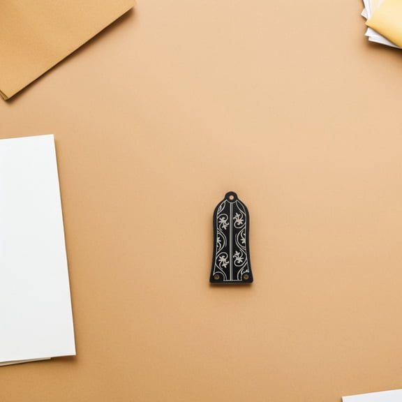 CTIRCHIU 2Set Scratch Resistant Black Plastic Guitar Truss Rod Covers for Bass and Electric Guitars