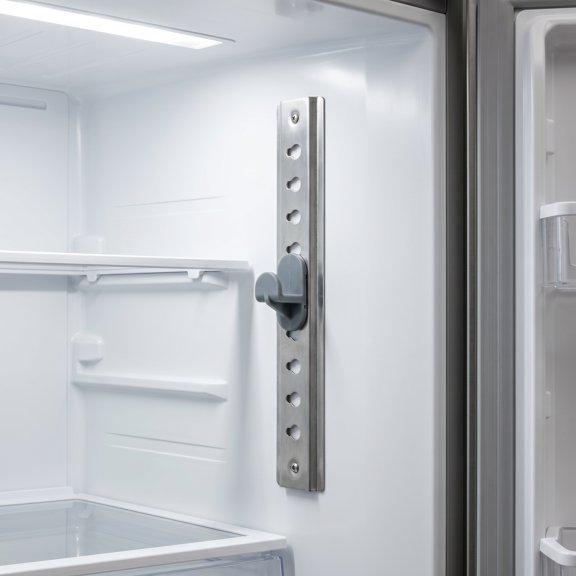 CTIRCHIU 2Set Stainless Steel Refrigerator Pilaster Tracks with Clips for Commercial Fridge and Freezer Shelf Support