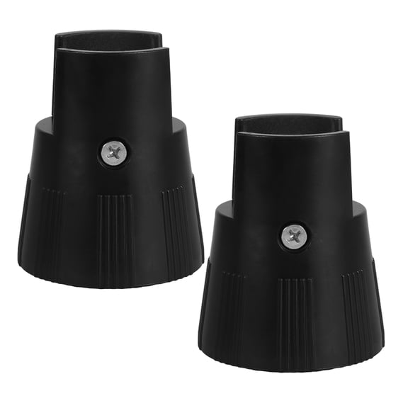 CTIRCHIU 2-Pack Black Plastic Sofa Furniture Risers with Non- Design for Home Interior and Furniture Support