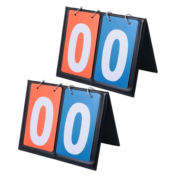 CTIRCHIU 2-Pack Dual-Sided Basketball Score Flipper Manual Scoreboard for Indoor Outdoor School and Community Events