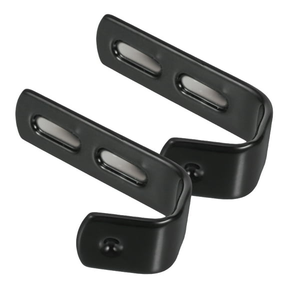 CTIRCHIU 2Pcs Space Saving Metal Bed Ladder Hooks for Hanging and Storage Black