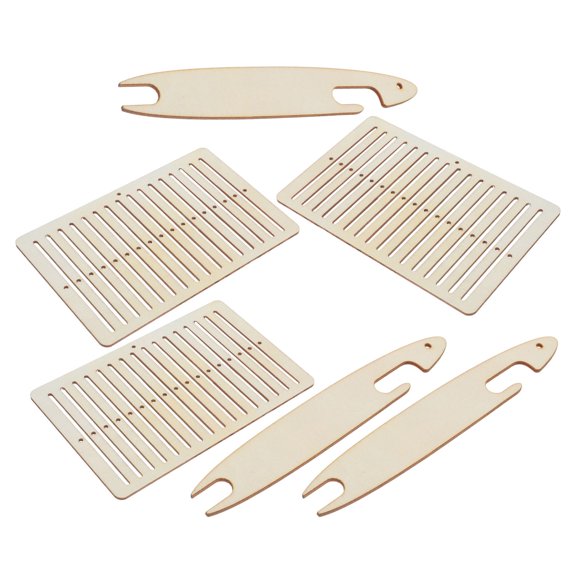 CTIRCHIU 3 Sets Handmade Strap Weaving Kit with Shuttle Loom
