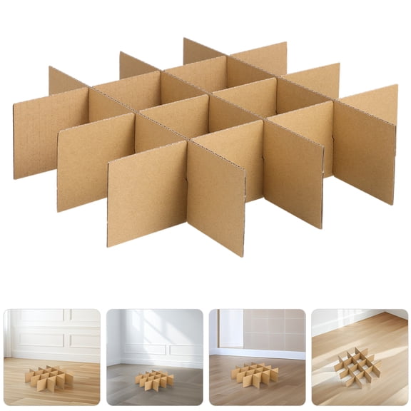 CTIRCHIU Recyclable Beige Cardboard Dividers, Optimal Packing for Glass, 30Pcs