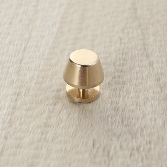 CTIRCHIU 30Pcs Fine Copper Screw Back Rivets Studs with Smooth Edges for Golden Purse Hardware DIY