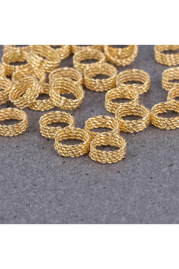30Pcs Golden Dreadlock Cuffs for Hair Extensions Easy to Use Hair Braids Accessories