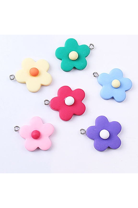 30Set Cute Flower Charms for DIY Jewelry Making Accessories for Friends Lovers Self