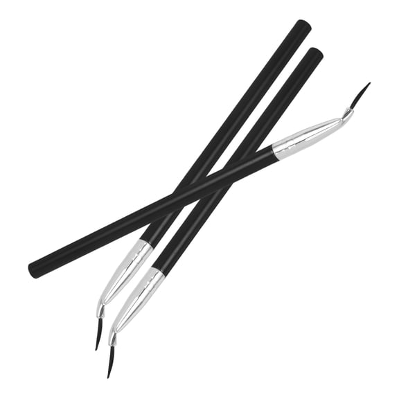 CTIRCHIU Angled Handle Horse Hair Eyebrow and Lip Liner Brush 3pcs