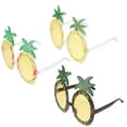 thumbnail image 1 of CTIRCHIU 3-Pack Pineapple Shaped Party Sunglasses Assorted Colors Accessories for Festivals and Events, 1 of 5