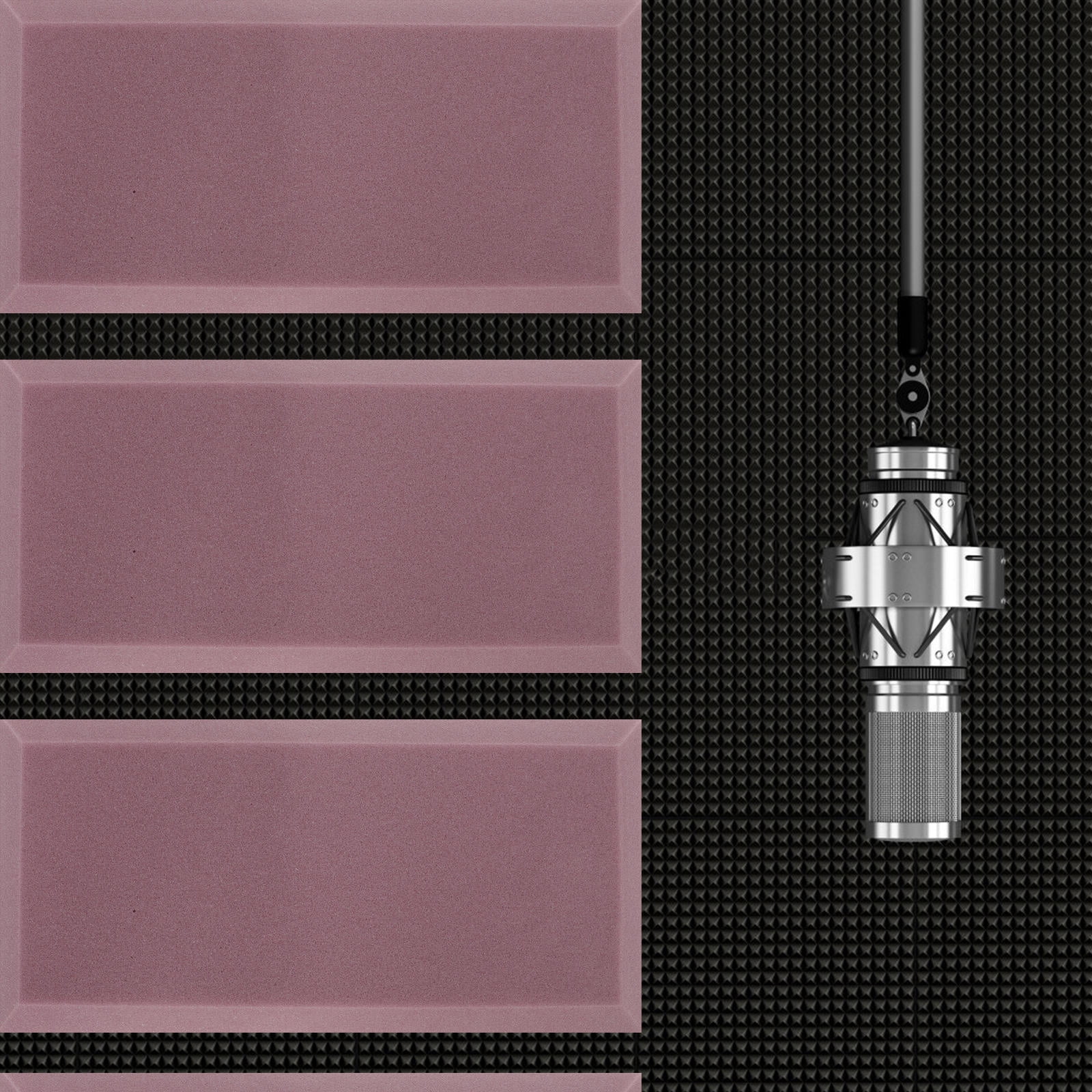 CTIRCHIU 3-Pack Rectangular Acoustic Foam Panels for Soundproofing, Studio, Home Recording, and Noise Reduction