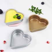 CTIRCHIU Strawberry Cake Mold Assorted Color Heart Baking Pan for Home 3Pcs