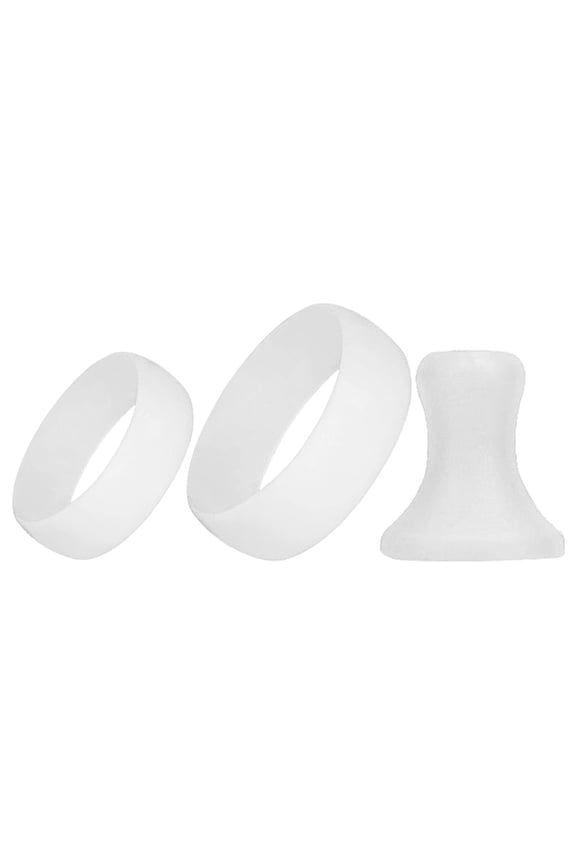 3Pcs White Silicone Cucurbit Flute Mouth Protector Sleeve Easy Install Musical Accessory