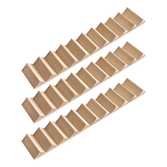CTIRCHIU 3pcs Mini Staircase Rectangular Wooden Stairs For Educational Models Decoration