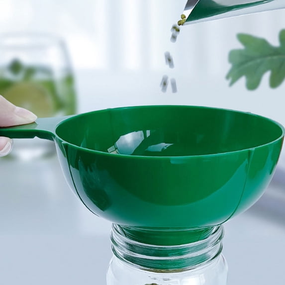 Fuunels CTIRCHIU 4 Pack Plastic Wide Mouth Funnels, Green and Red Kitchen ...