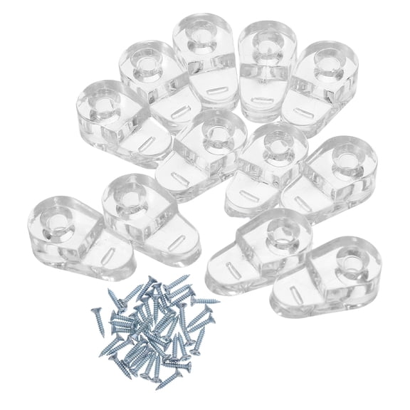 CTIRCHIU 40 Set Plastic Mirror Holder Clips for Reliable Glass Support in Various Uses