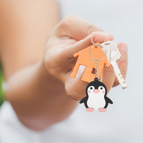 CTIRCHIU 40Pcs Colorful Penguin Keychains Animal Themed Keyrings for Backpack, Handbag, and Kids Accessories