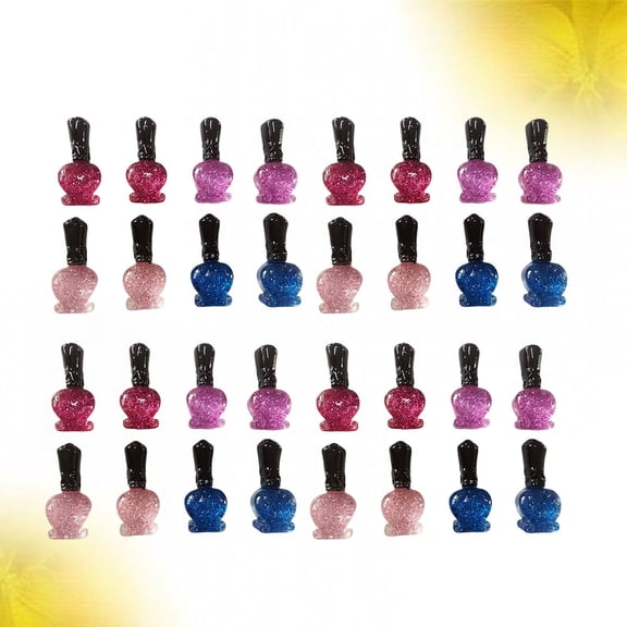 CTIRCHIU 40Pcs Durable Nail Polish Phone Shell Accessory for Stylish DIY Phone Case and Jewelry Making