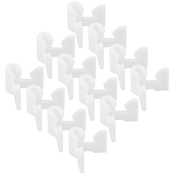 CTIRCHIU 40Pcs White Wire Shoe Rack Pipe Connectors for Cabinet Organizer and Shelf Bracket