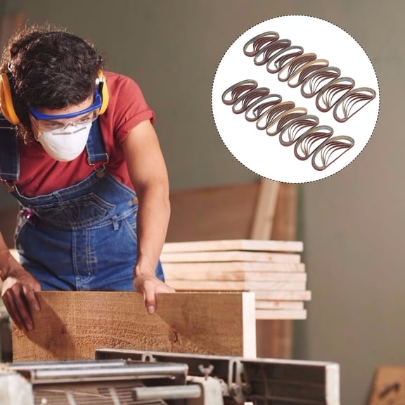 CTIRCHIU 40pcs Aluminium Oxide Sanding Belts for Metal Polishing and Grinding, Grit Abrasive Strips Compatible with Various Machines