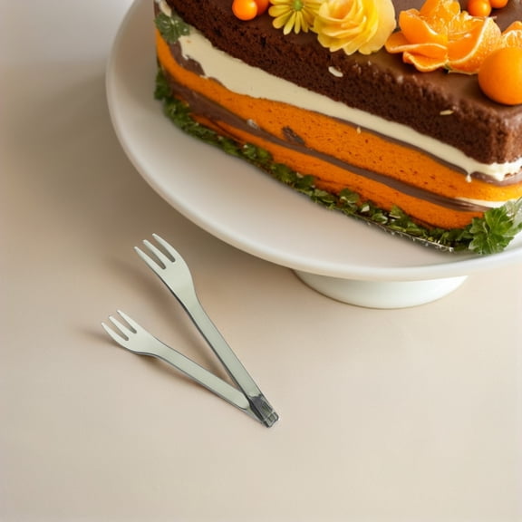 CTIRCHIU 2-in-1 Fruit Forks Green Plastic Detachable Design Elegant for Party Use