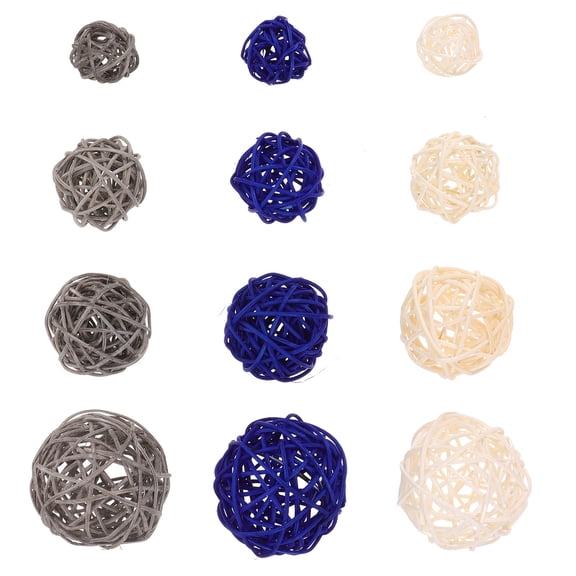 CTIRCHIU Decorative Rattan Balls for Vase Fillers and Craft Projects, Assorted Colors, Versatile Use