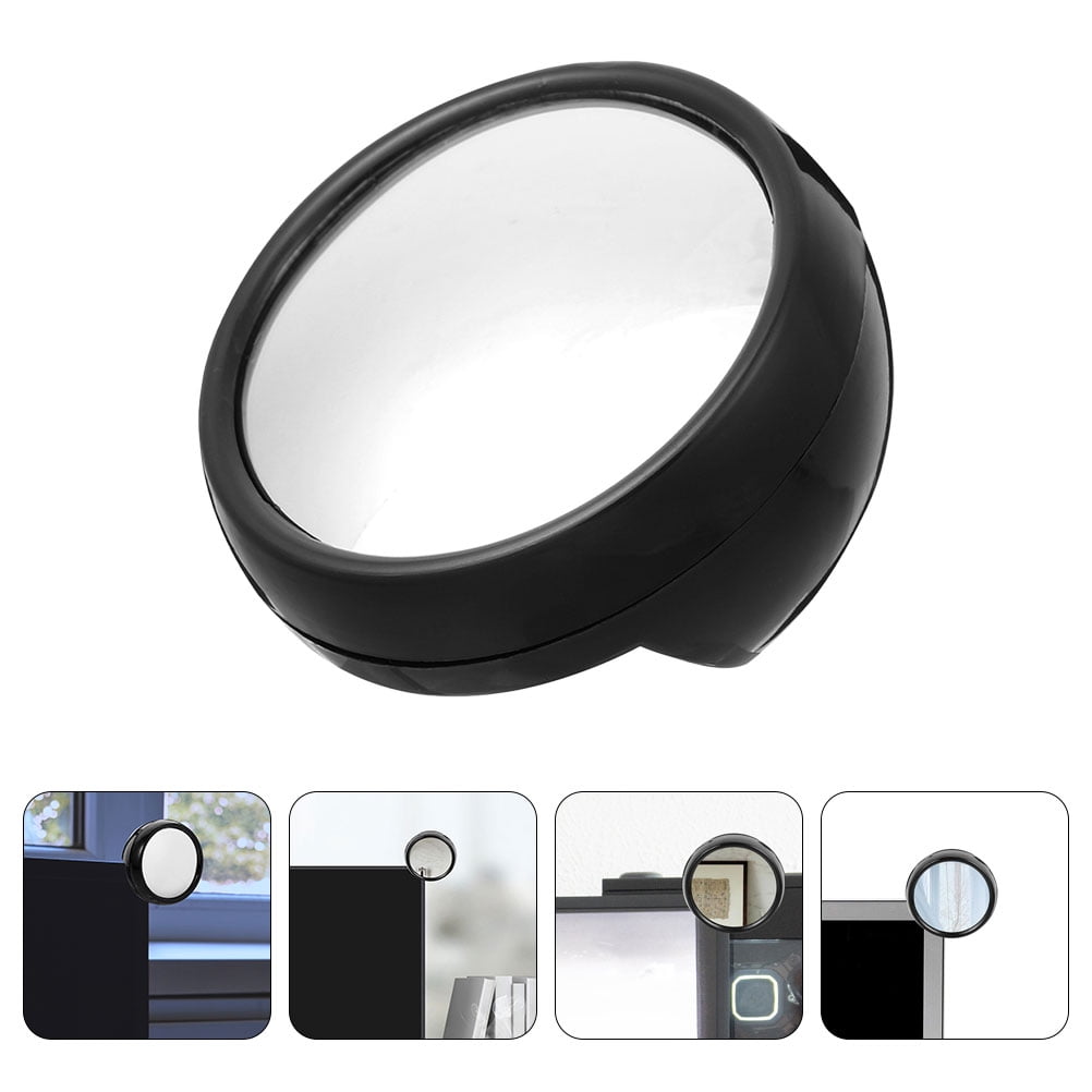 CTIRCHIU 4Pcs Black Convex Computer Rear-View Mirror for Cubicle Use ...