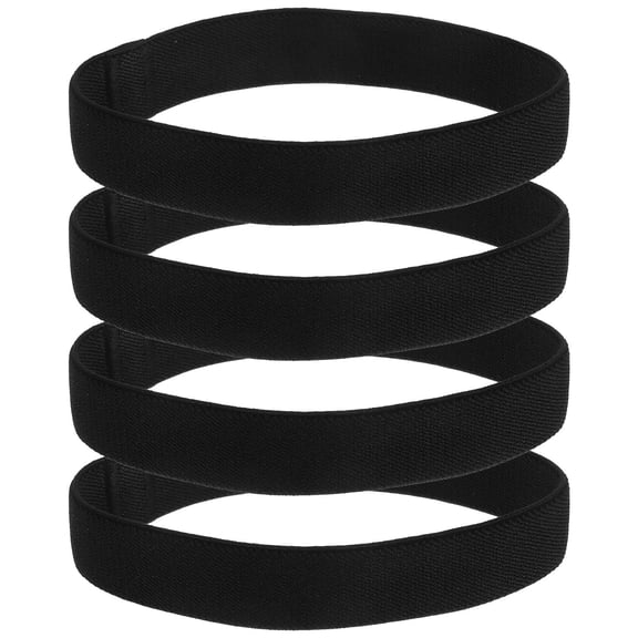 CTIRCHIU 4Pcs Black Elastic Bento Box Strap Adjustable Lunch Container Belt for Kitchen and Travel