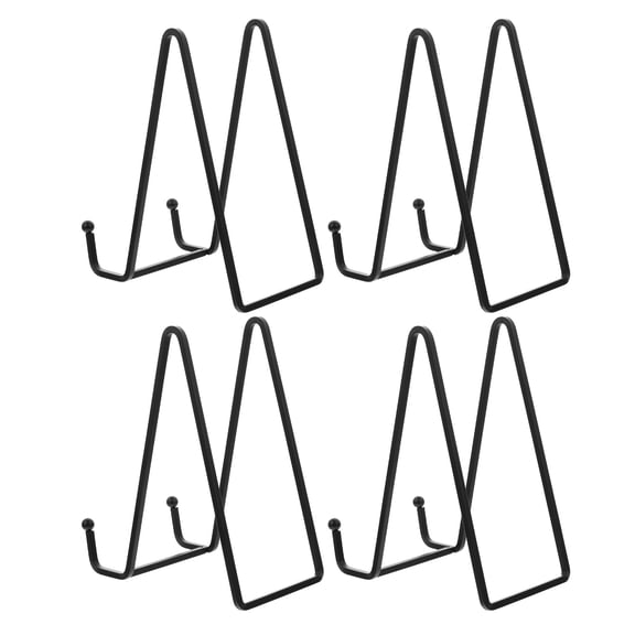 CTIRCHIU 4Pcs Black Photo Frame Brackets for Tabletop Artwork and Plate Display