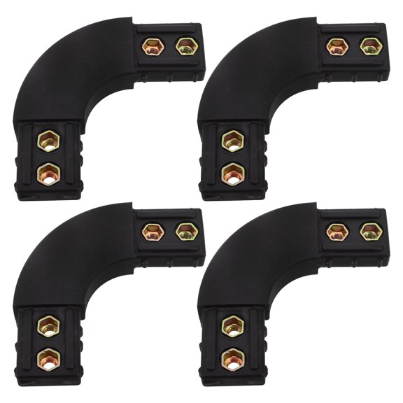 CTIRCHIU 4Pcs Black Plastic Furniture Fastening Connectors for Bed Frame and Frame Repair
