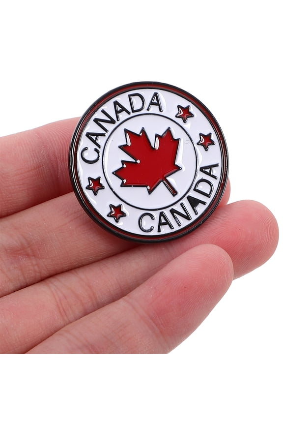 4-Pack Canada Maple Leaf Metal Lapel Pins Brooches for Jackets, Scarves, Hats, and Collectors
