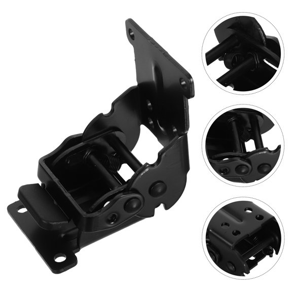CTIRCHIU 4Pcs Heavy Duty Black Folding Shelf Brackets Steel Locking Hinges for Workbench and Table