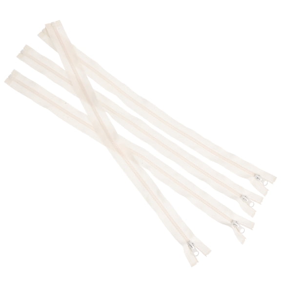 CTIRCHIU 4-Pack Beige Invisible Zippers for Sewing, Smooth Pull Replacement Straps, Clothing Accessories