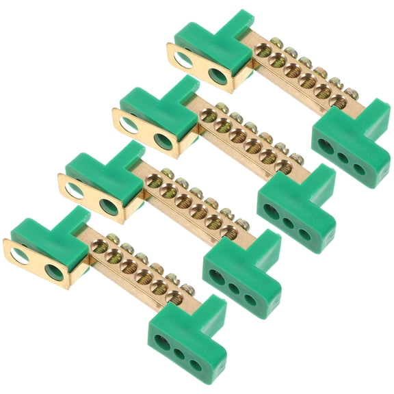 CTIRCHIU 4Pcs Copper Ground Block Terminal p with High Conductivity and Heat Resistance