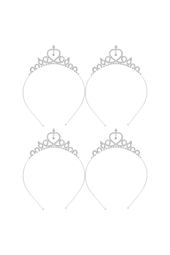 4Pcs Hairband Wedding Crown for Girls Stylish Hair Accessory Events