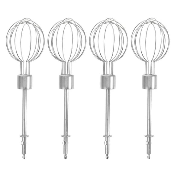 CTIRCHIU Compact Stainless Steel Egg Beater, Efficient Whipping, Silver, 4Pcs