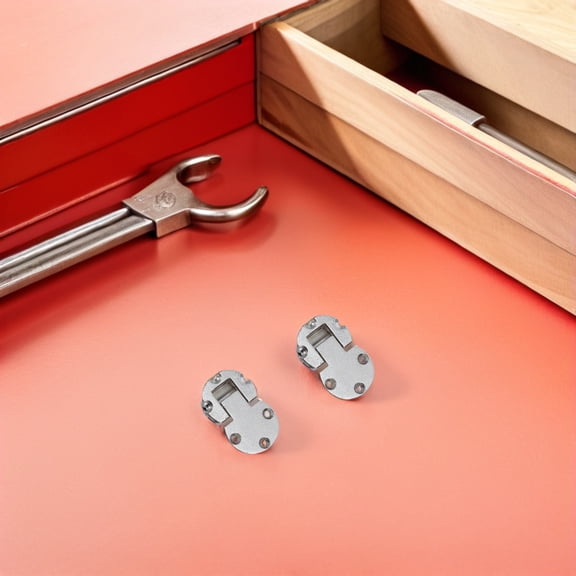 CTIRCHIU 4Pcs Heavy Duty Foldable Table Hinges Silver with Smooth Operation for Kitchen Cabinets