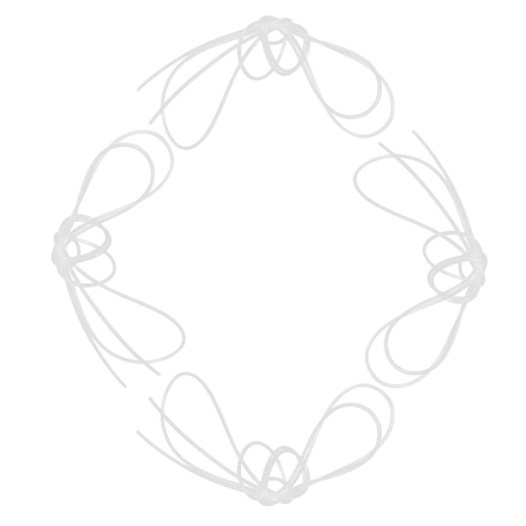 CTIRCHIU 4-Pack Heavy Duty White Nylon Basketball Nets, Rope for Quick Stringing and Strong Load Support