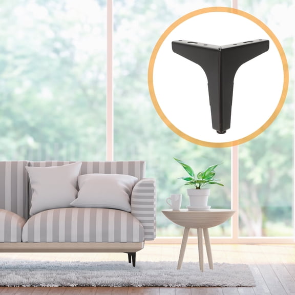 CTIRCHIU Set of 4 Iron Furniture Legs for Chairs and Tables with Vacuum Electroplating Finish