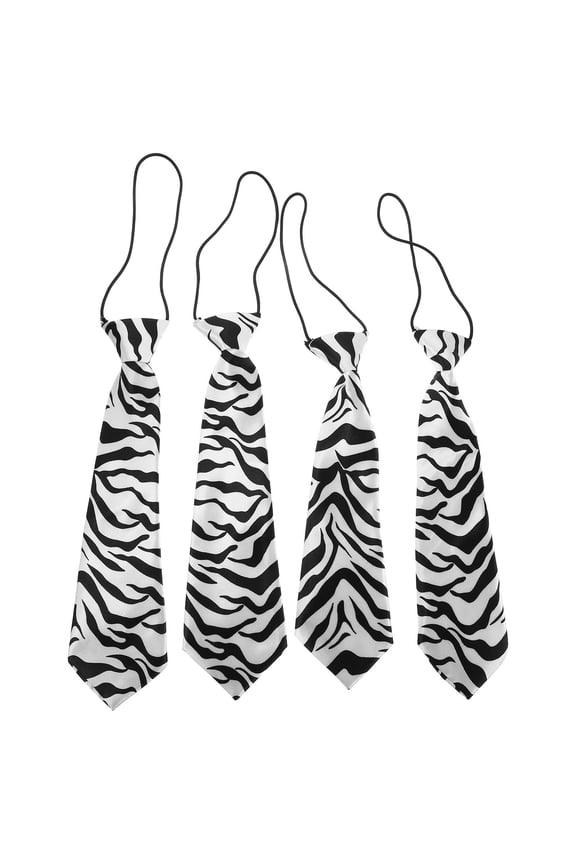 Student Neckties Zebra Print Fun Design Korean Care School Uniform Accessories