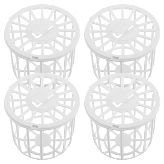 CTIRCHIU 4Pcs Plastic Bird Breeding Nests for Cage with Convenient Storage and Durable Beige Material