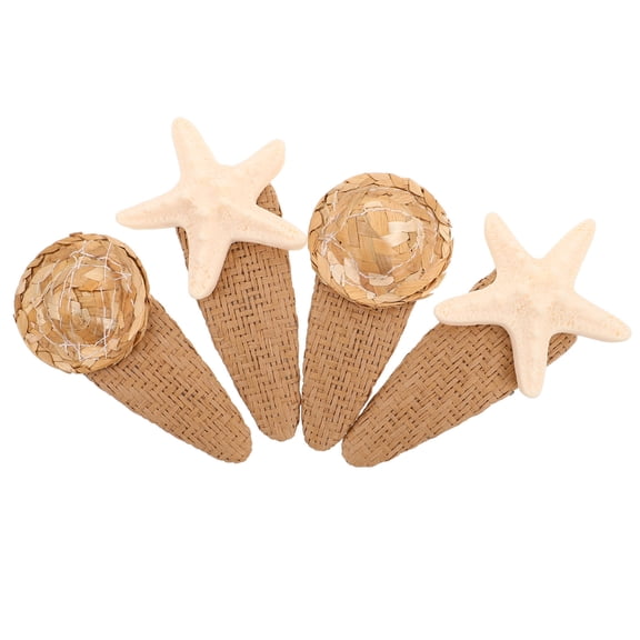 CTIRCHIU 4Pcs Rustic Wedding Hair Clip Beach Hair Barrettes Resin Accessories For Women Summer Style