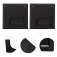 thumbnail image 1 of CTIRCHIU 4Pcs Desk Hole Grommets with Brush ABS Plastic Wire Covers for Home Office Furniture Black, 1 of 8