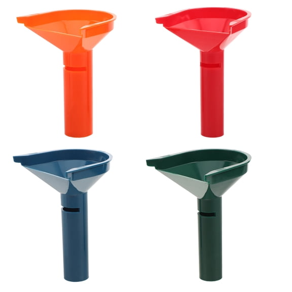 CTIRCHIU 4Pcs Stackable Coin Organizer Tubes Plastic Funnels for Manual Coin Counting and Dispensing