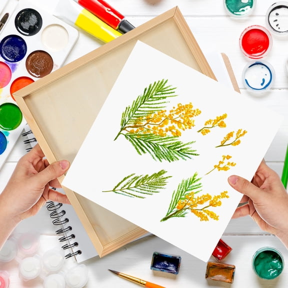 CTIRCHIU 4Pcs Standing Wooden Photo Frames For Giving Classic Design Perfect For Family Activities