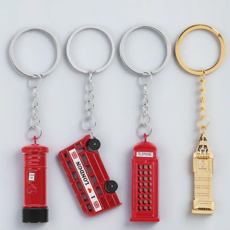 CTIRCHIU 4Pcs Sturdy London Souvenirs Key Ring Set Bus - Walmart.com