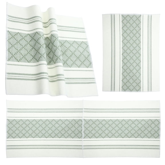 CTIRCHIU 4Pcs Soft Comfortable Light Green Placements Set for Home Dining Table and Kitchen Decor